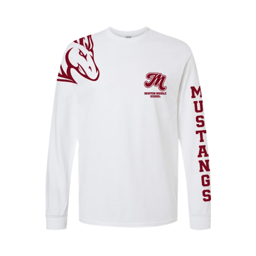 Morton Middle School "Mustangs" Long Sleeve Shirt