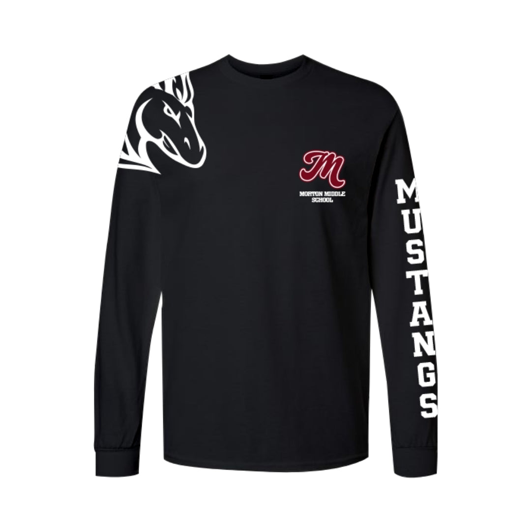 Morton Middle School "Mustangs" Long Sleeve Shirt