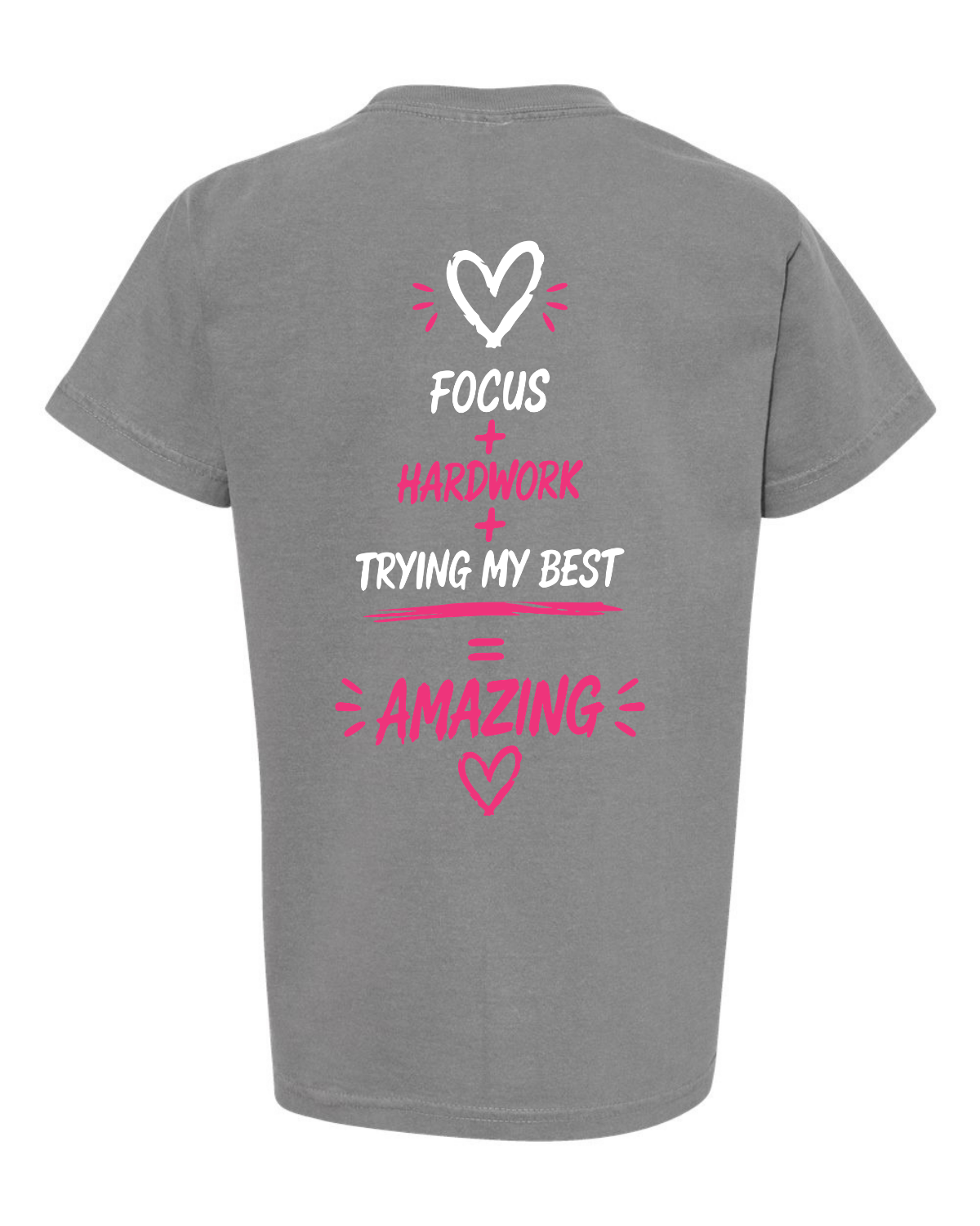 Girls "Lets Make This Year Great" Pink-Tshirt Youth