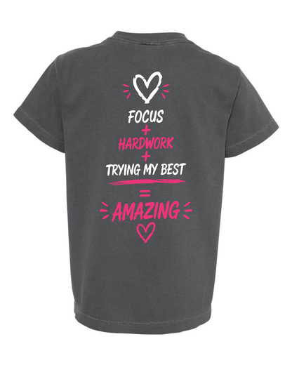 Girls "Lets Make This Year Great" Pink-Tshirt Youth