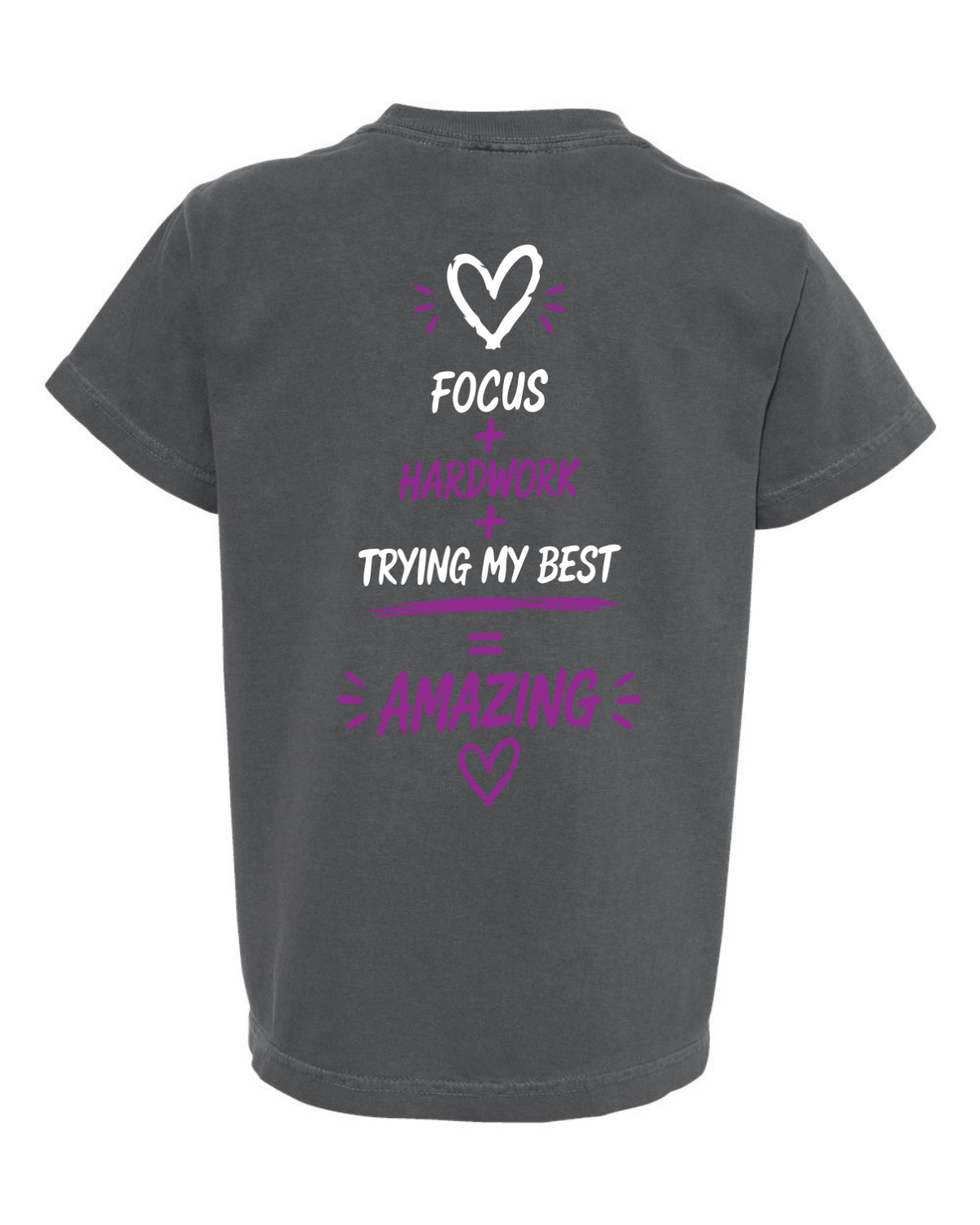 Girls "Lets Make This Year Great" Purple-Tshirt Youth