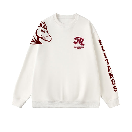 Morton Middle School "Mustangs" Sleeve -Crewneck
