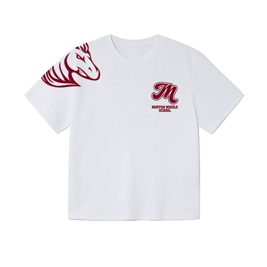 Morton Middle School "Mustangs" Back Short Sleeve Shirt