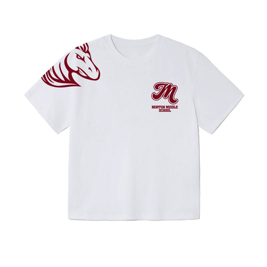 Morton Middle School "Mustangs" Back Short Sleeve Shirt