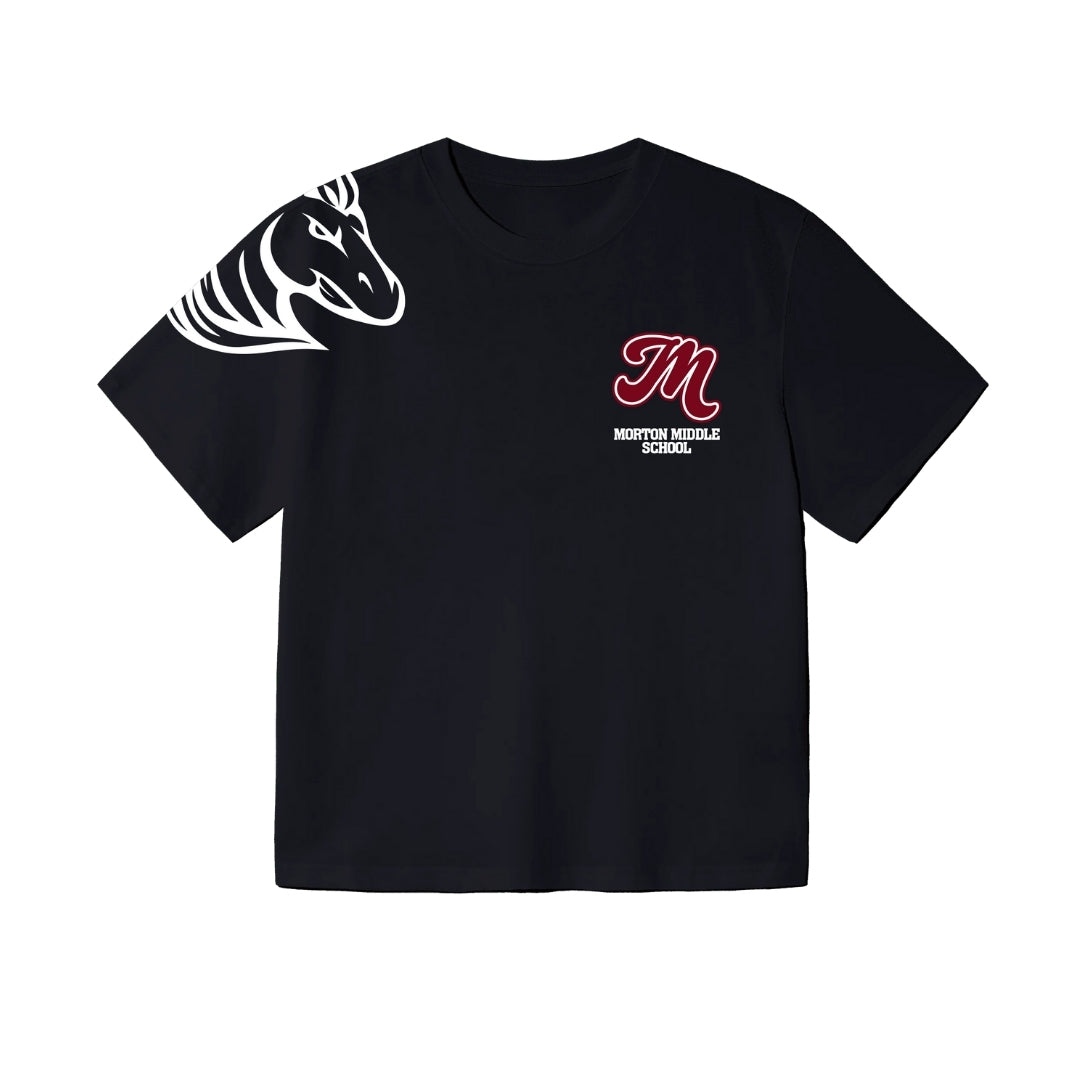 Morton Middle School "Mustangs" Back Short Sleeve Shirt
