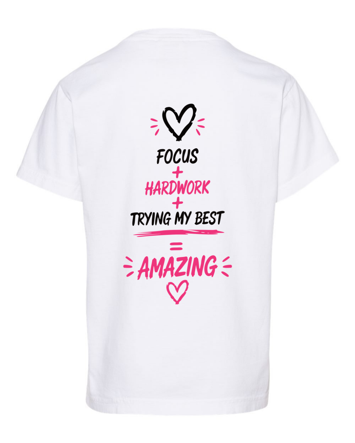 Girls "Lets Make This Year Great" Pink-Tshirt Youth
