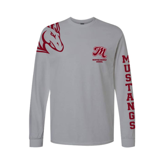 Morton Middle School "Mustangs" Long Sleeve Shirt