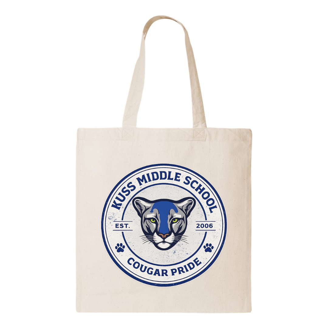 Kuss Middle Round Logo Tote Bag