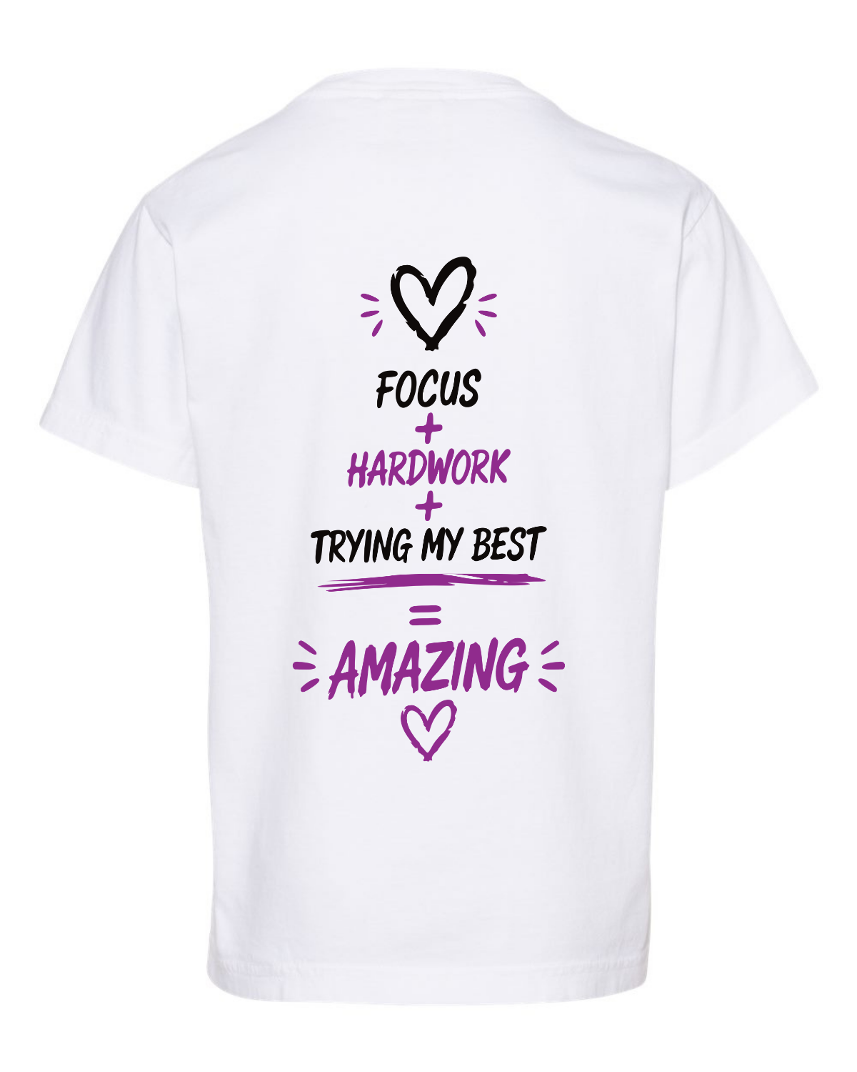 Girls "Lets Make This Year Great" Purple-Tshirt Youth