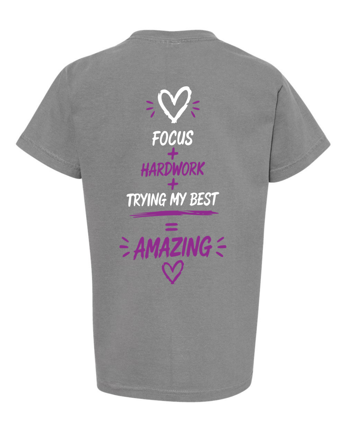 Girls "Lets Make This Year Great" Purple-Tshirt Youth