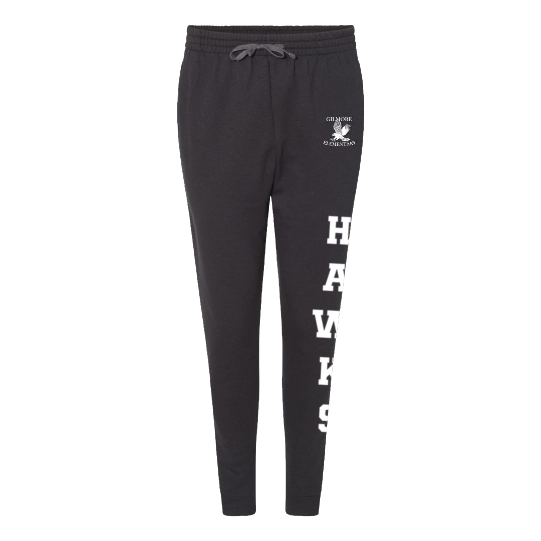 Adults Gilmore Logo and "Hawks" Sweatpants