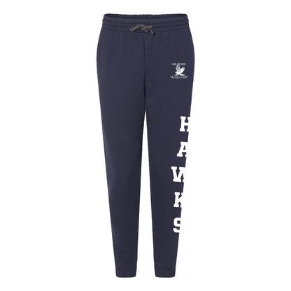 Adults Gilmore Logo and "Hawks" Sweatpants