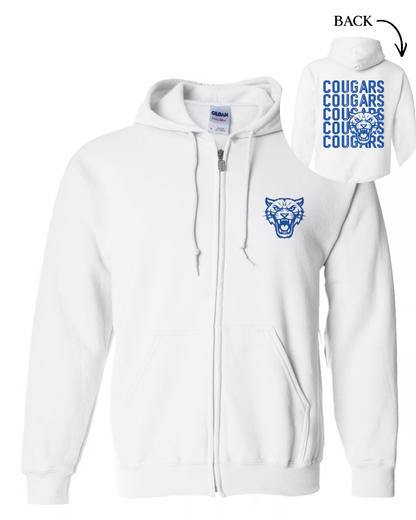 Kuss Cougars x5  Zip Up Hoodie- Unisex
