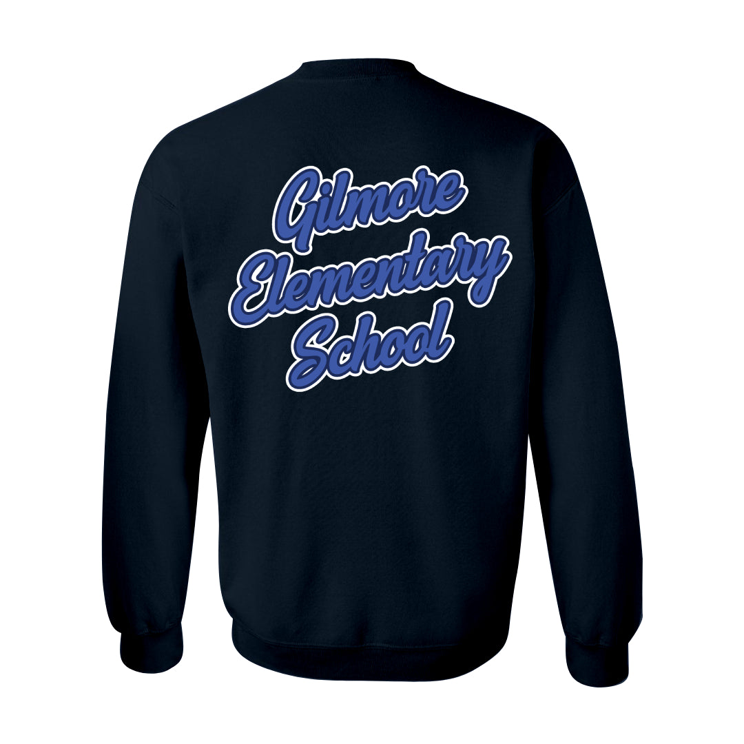 Gilmore Hawks Script with Mascot Crewneck-Staff and Families