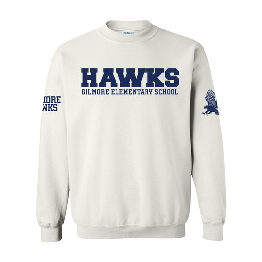 Gilmore Hawks with Sleeve Logos Crewneck-Staff and Families