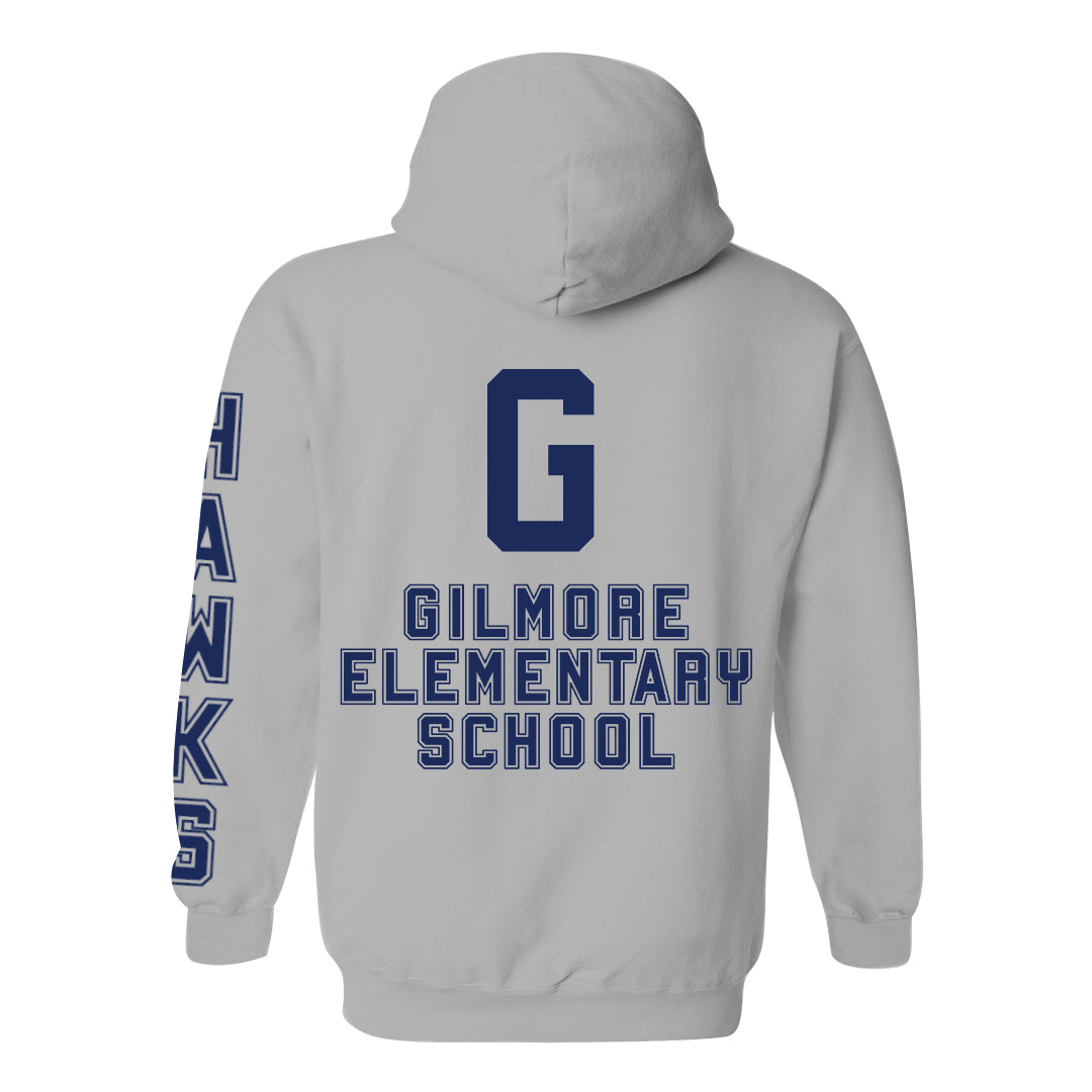 Gilmore G with Hawk Sleeve Zip-Up Hoodie-Staff and Families