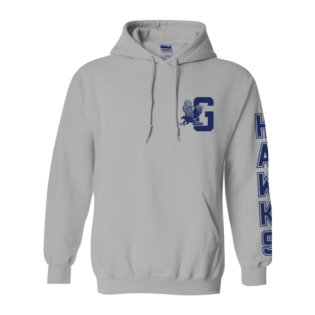 Gilmore G with Hawk Sleeve Zip-Up Hoodie-Staff and Families