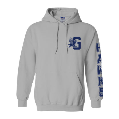 Gilmore G with Hawk Sleeve Zip-Up Hoodie-Staff and Families