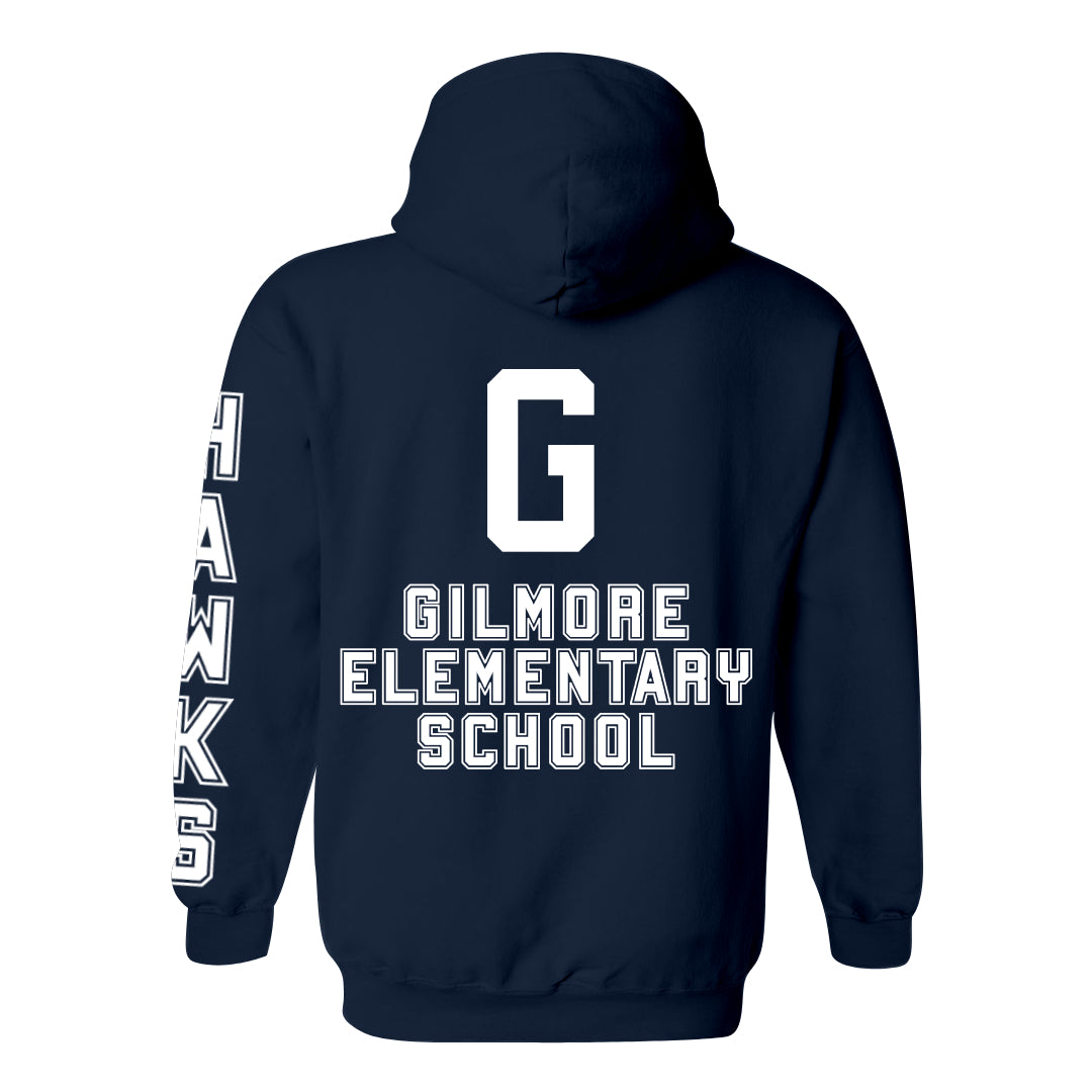 Gilmore G with Hawk Sleeve Zip-Up Hoodie-Staff and Families