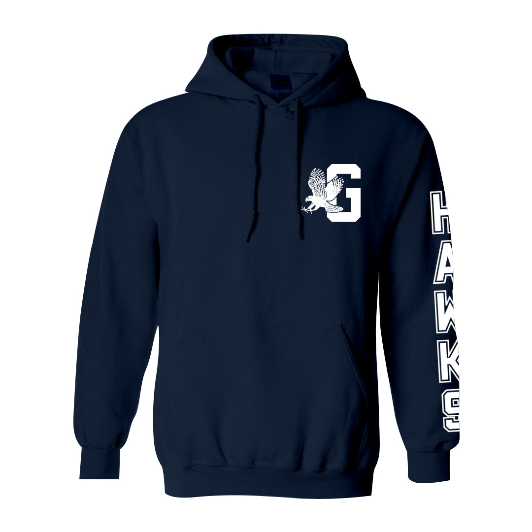 Gilmore G with Hawk Sleeve Zip-Up Hoodie-Staff and Families