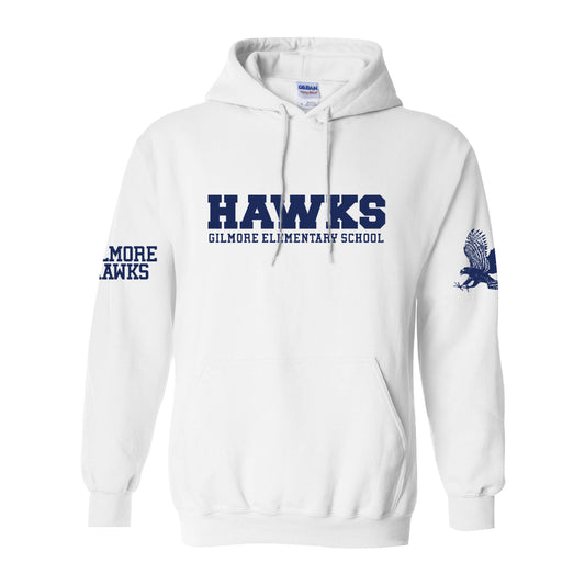 Gilmore Hawks with Sleeve Logos Zip-Up Hoodie-Staff and Families
