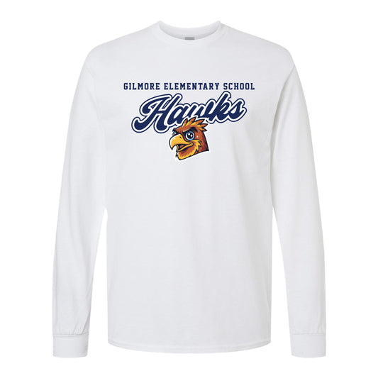 Gilmore Hawk Mascot Long Sleeve Shirt-Staff and Families