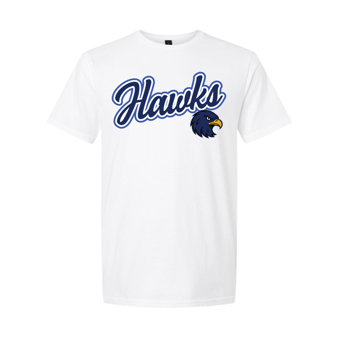 Gilmore Hawks with Mascot Short Sleeve Shirt-Staff and Families