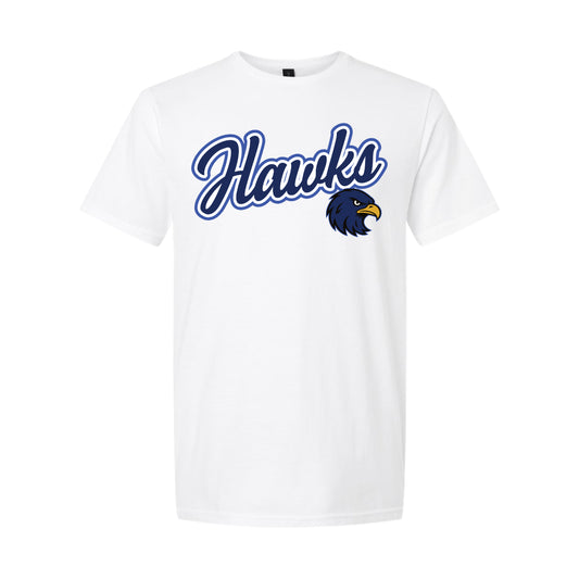 Gilmore Hawks with Mascot Short Sleeve Shirt-Staff and Families
