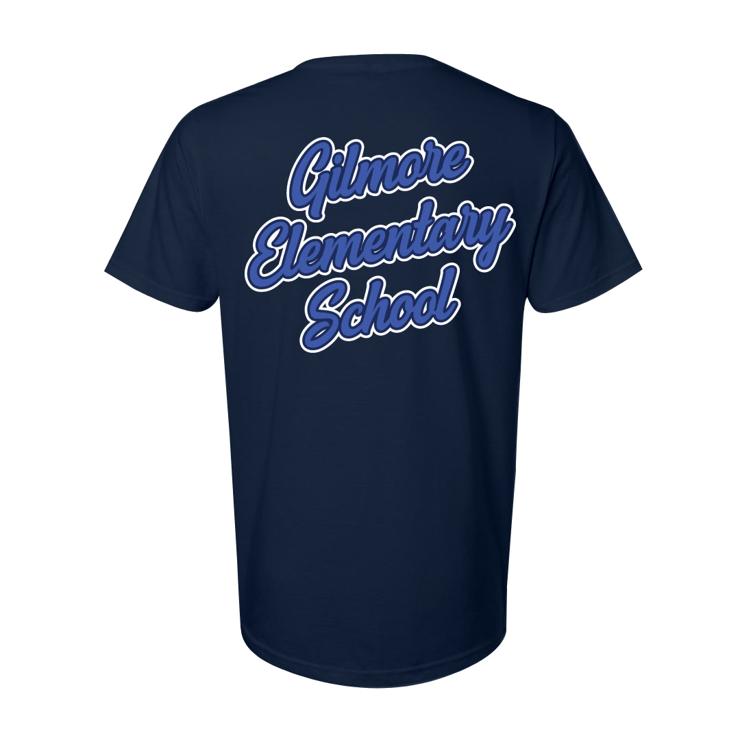 Gilmore Hawks with Mascot Short Sleeve Shirt-Staff and Families