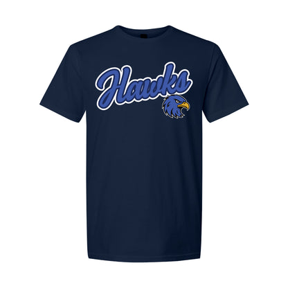 Gilmore Hawks with Mascot Short Sleeve Shirt-Staff and Families