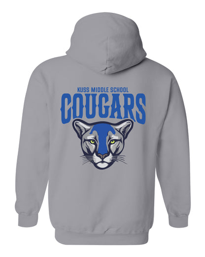 Kuss Cougars Bold Zip Up Hoodie- Unisex