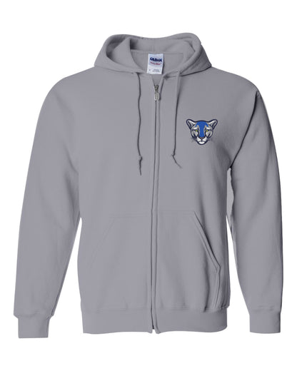 Kuss Cougars Bold Zip Up Hoodie- Unisex