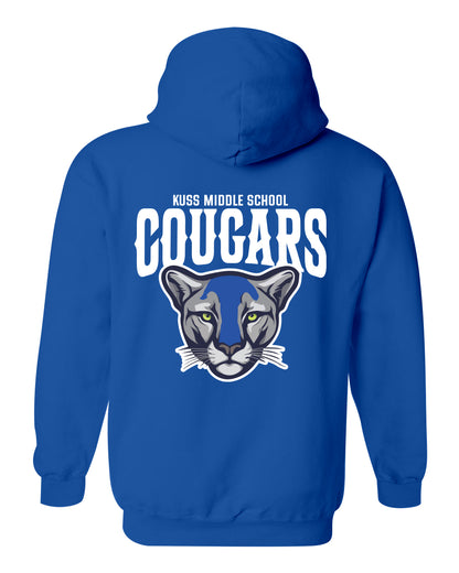 Kuss Cougars Bold Zip Up Hoodie- Unisex
