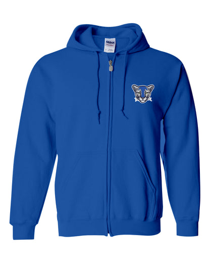 Kuss Cougars Bold Zip Up Hoodie- Unisex