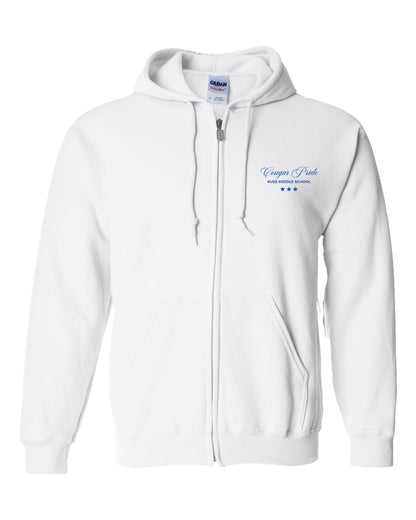 Kuss "Cougars" Back Zip Up Hoodie- Unisex